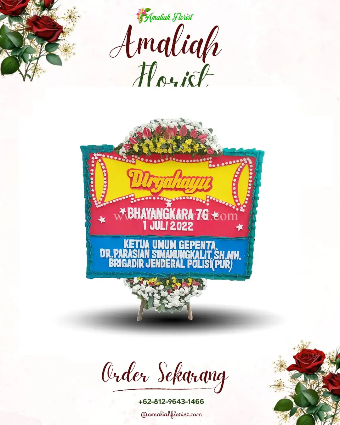 Papan Bunga HUT Ulang Tahun Mayangan